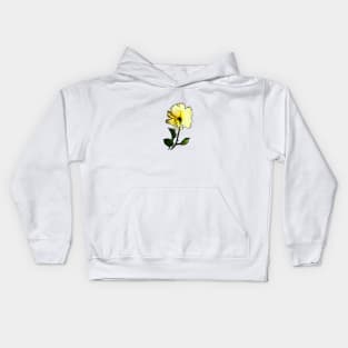 Yellow rose in the sky Kids Hoodie